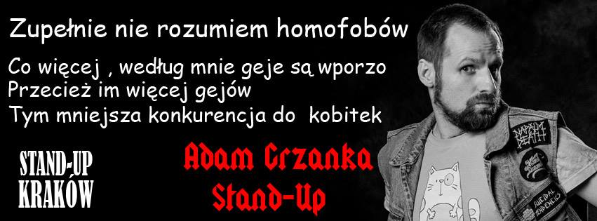 konferansjer prezenter Adam Grzanka stand-up