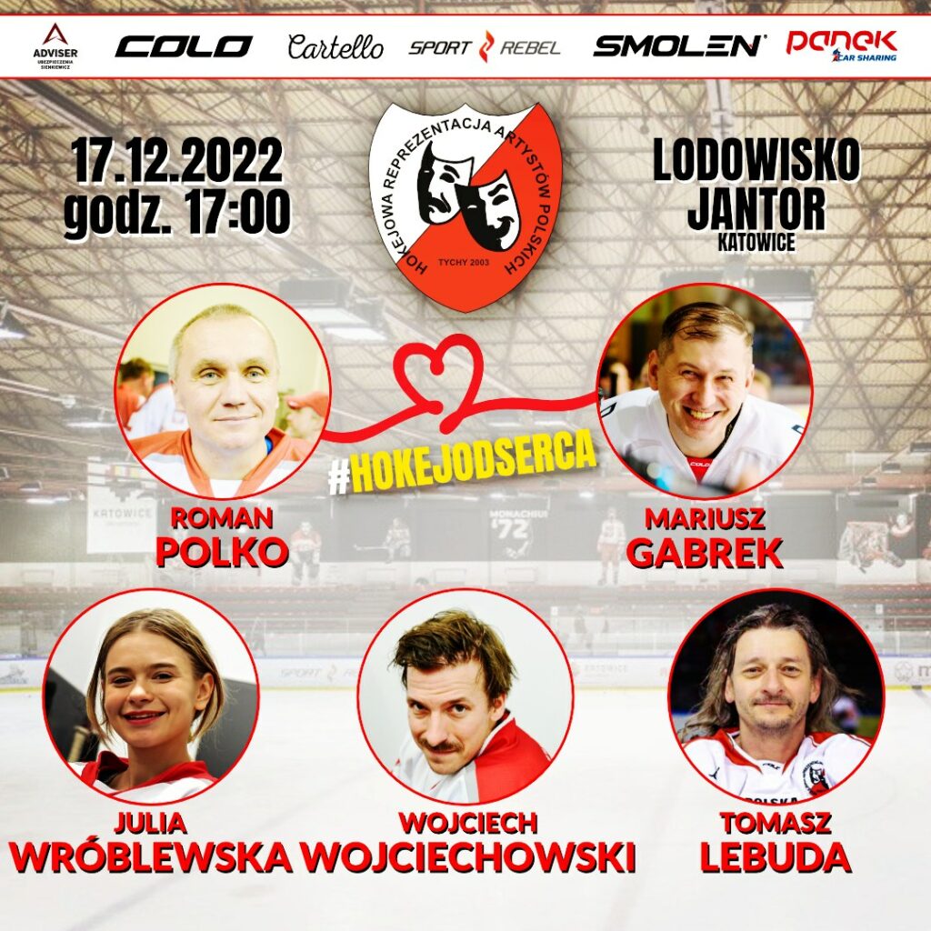 polski hokej artyści na lodzie mecz charytatywny