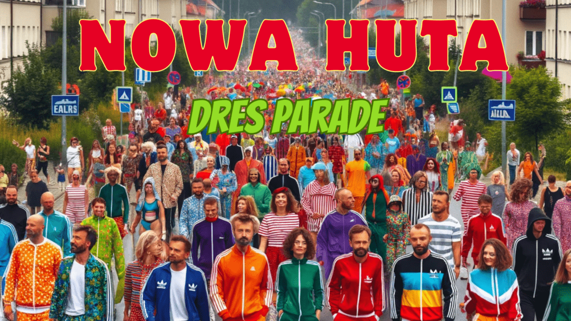 Nowa Huta Parada Dresów- Dres Parade, nowohucka parada mieszkańców dzielnicy  w strojach ludowych,