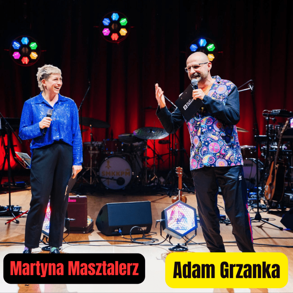 Konferansjera sposób użycia adam grzanka i Martyna Masztalerz duet konferansjerski