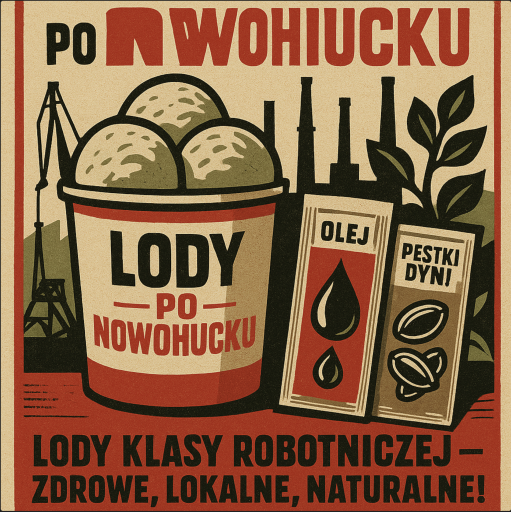 Nowohuckie lody adam grzanka konferansjer prezenter nowa huta lody po nowohucku socreal