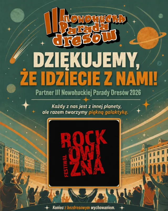 Nowa Huta galaktyka III parada dresow adam grzanka konferansjer prezenter rockowizna festiwal