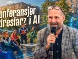 Konferansjer dresiarz i AI Adam Grzanka konferansjer prezenter