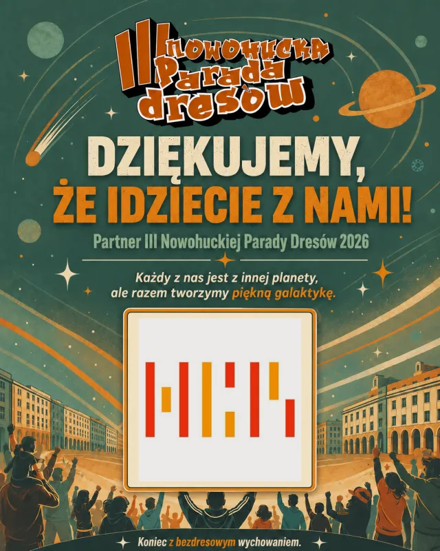 Nowa Huta galaktyka III parada dresow adam grzanka konferansjer prezenter nowohuckie centrum kultury