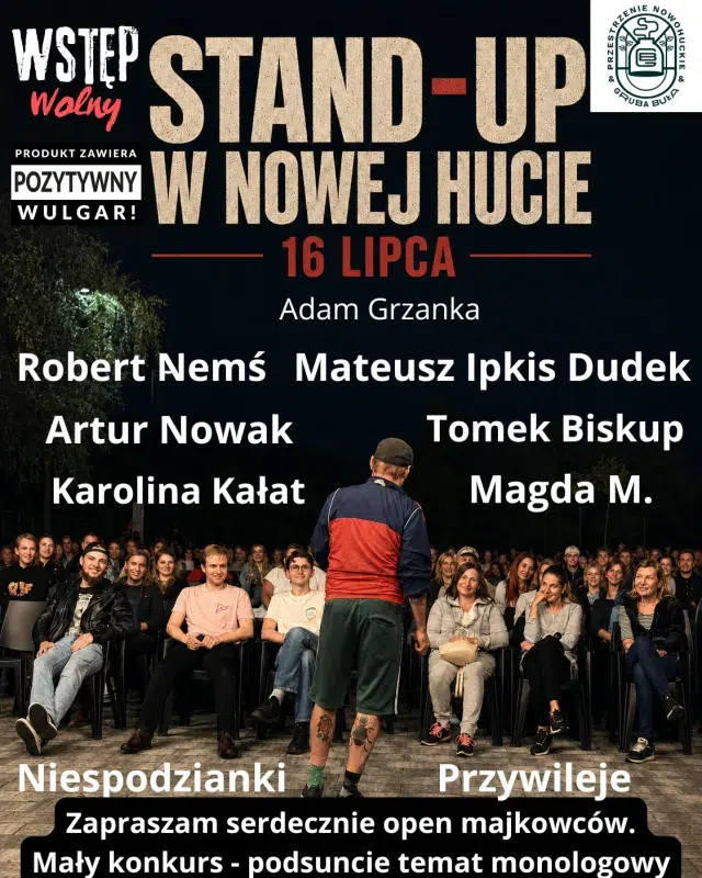 Stand-up Nowa Huta 2026 Adam Grzanka konferansjer prezenter8