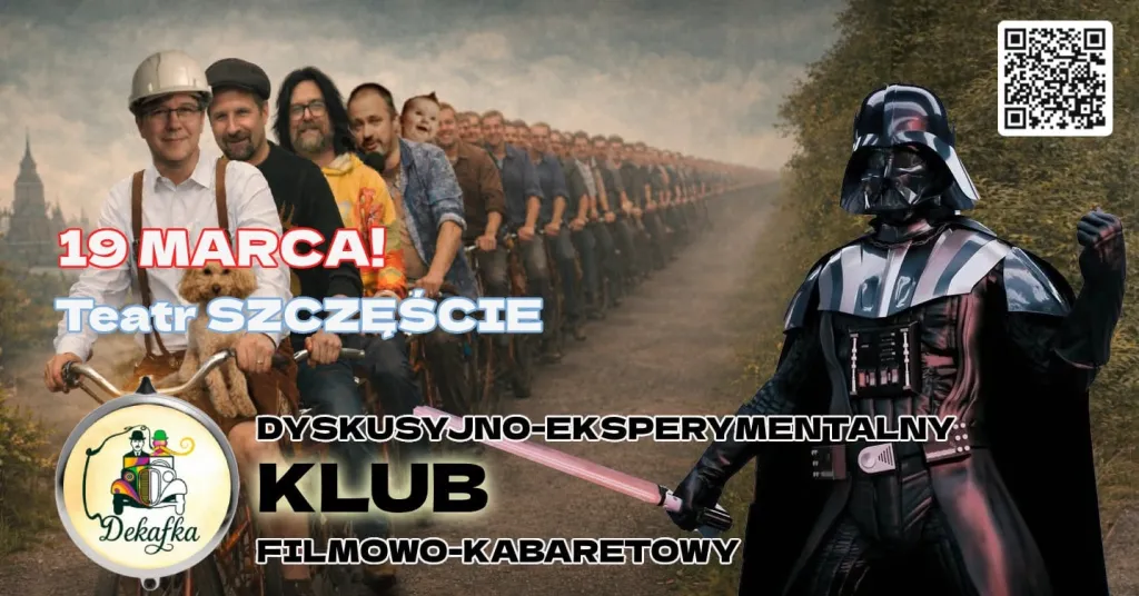 plakat Dekafka teatr szczęście Adam Grzanka I dekafka