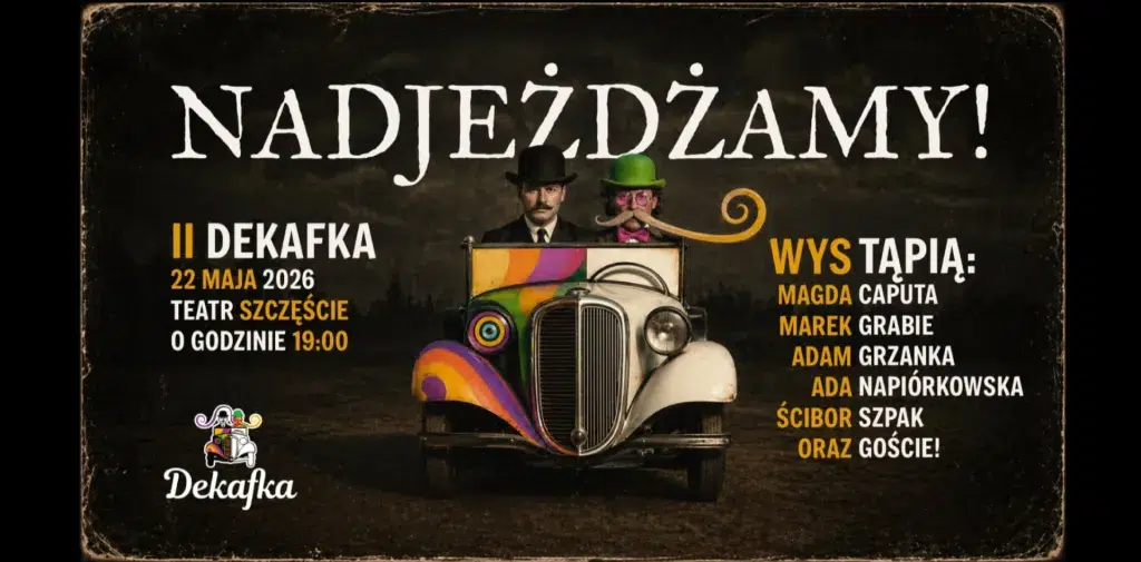 plakat teatr szczęście Adam Grzanka  2 edycja