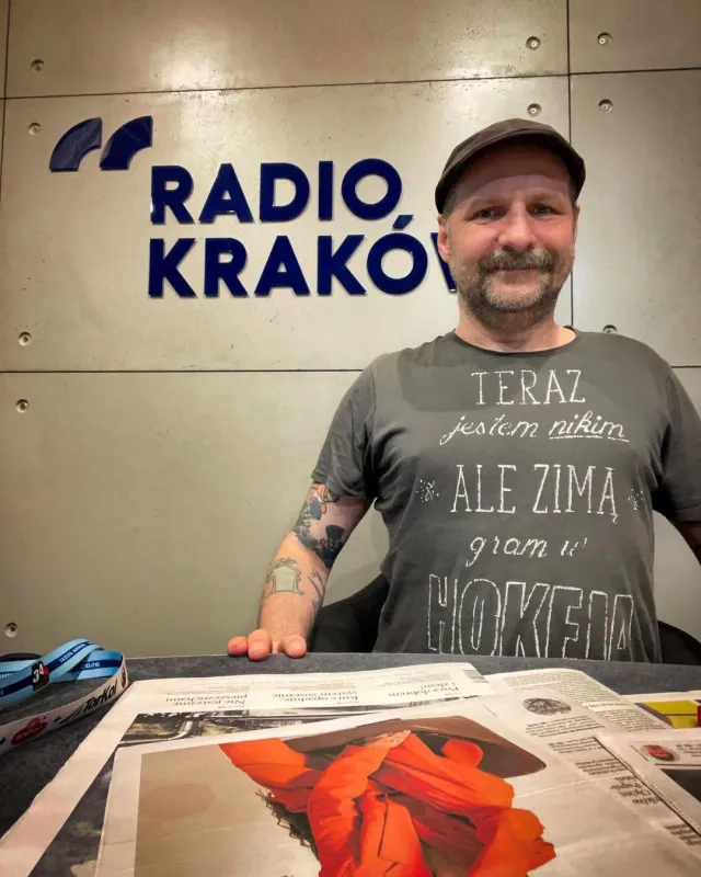  Adam Grzanka konferansjer Kraków Radio Kraków hokej