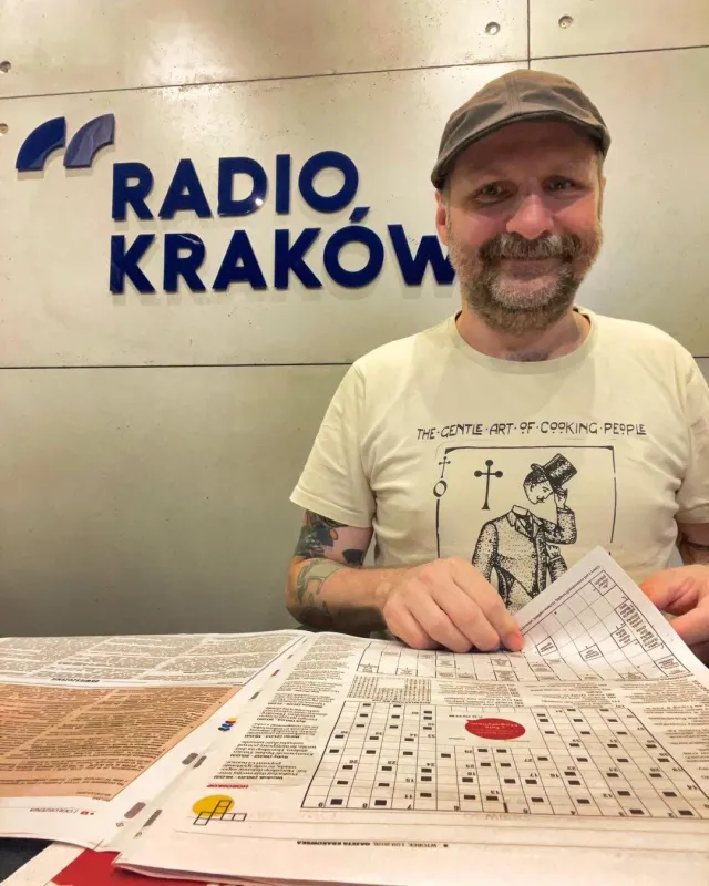 Prezenter radiowy Adam Grzanka konferansjer Kraków Radio Kraków 1